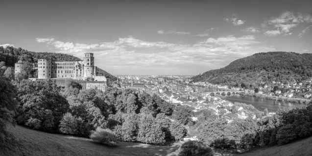 Heidelberger Schloss und Neckar