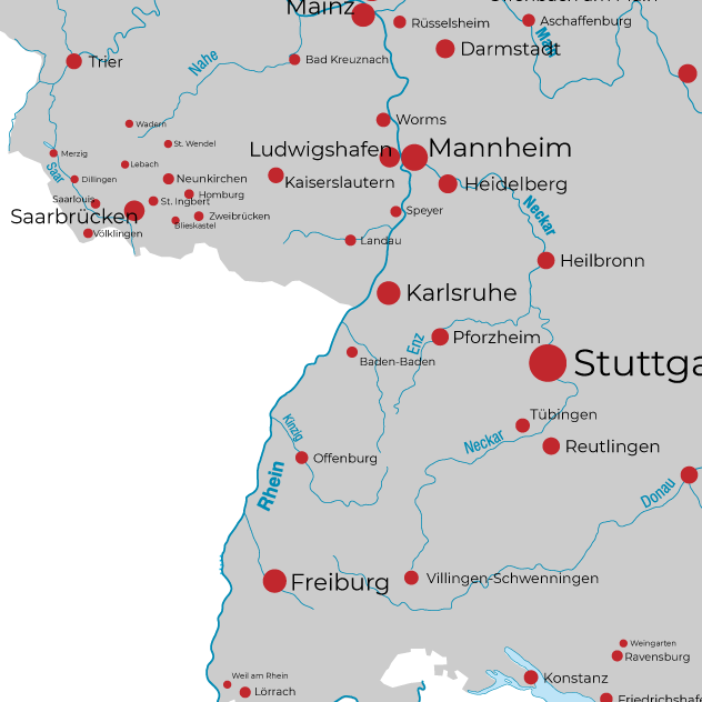 Umgebungskarte Baden-Baden