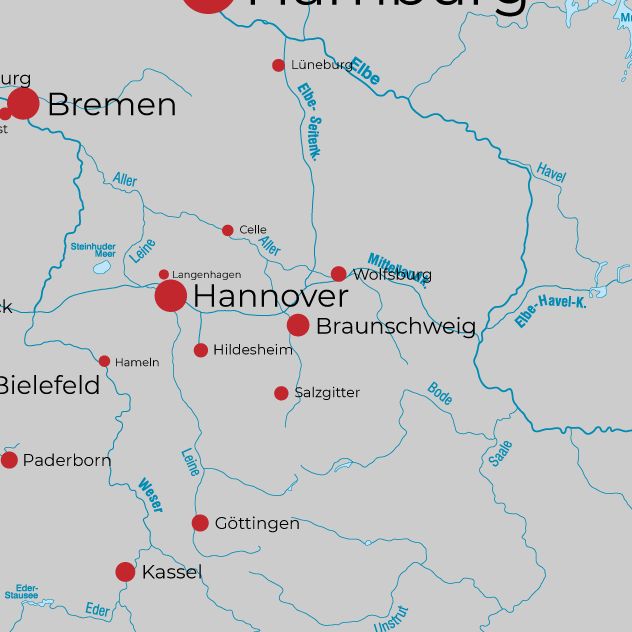 Umgebungskarte Braunschweig