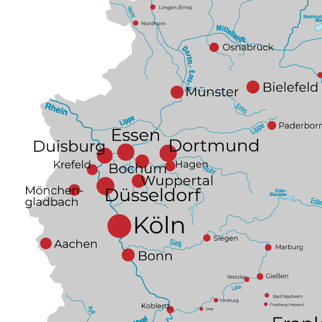 Umgebungskarte Dortmund
