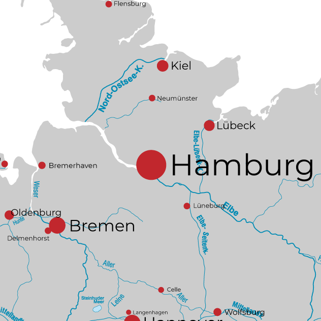 Umgebungskarte Hamburg