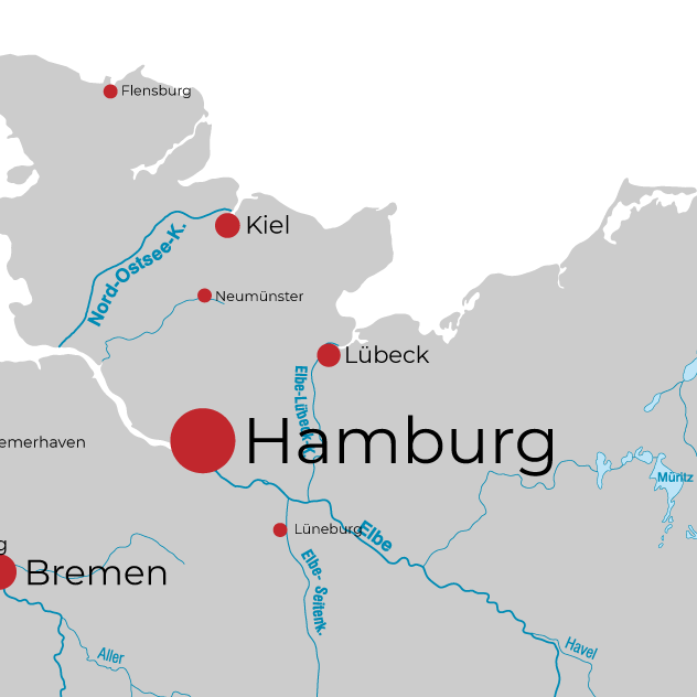 Umgebungskarte Lübeck